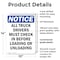 Signmission All Truck Drivers Must Check In OSHA Notice Sign, Plastic, 10in W x 14in L, 2PK OS-2PACK-NS-P-1014-V-15226 - alternate 3
